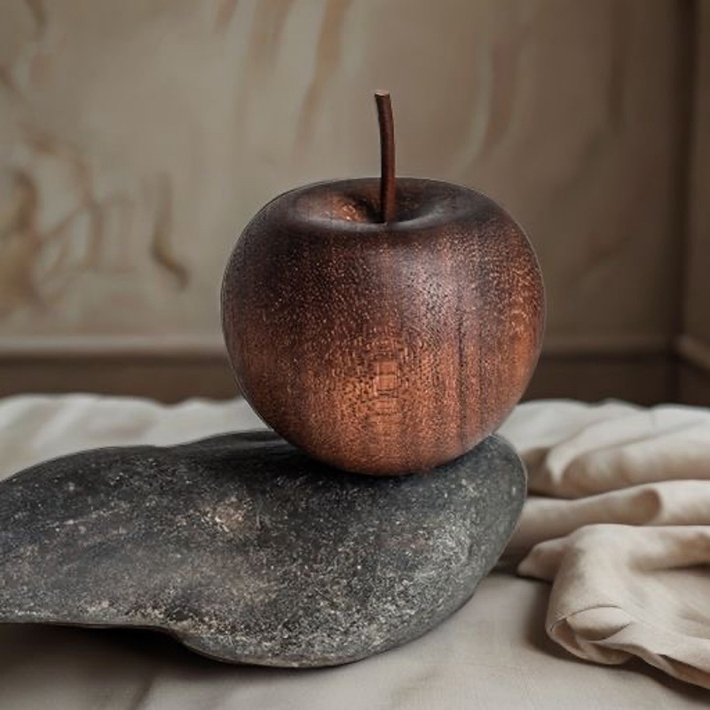 Home Fragrance Essential Oils - 1PCS Of Wooden Apple Shaped Essential