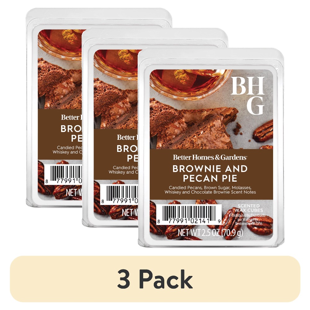 Home Fragrance Wax Melts - 3 Pack Brownie Pecan Pie Scented