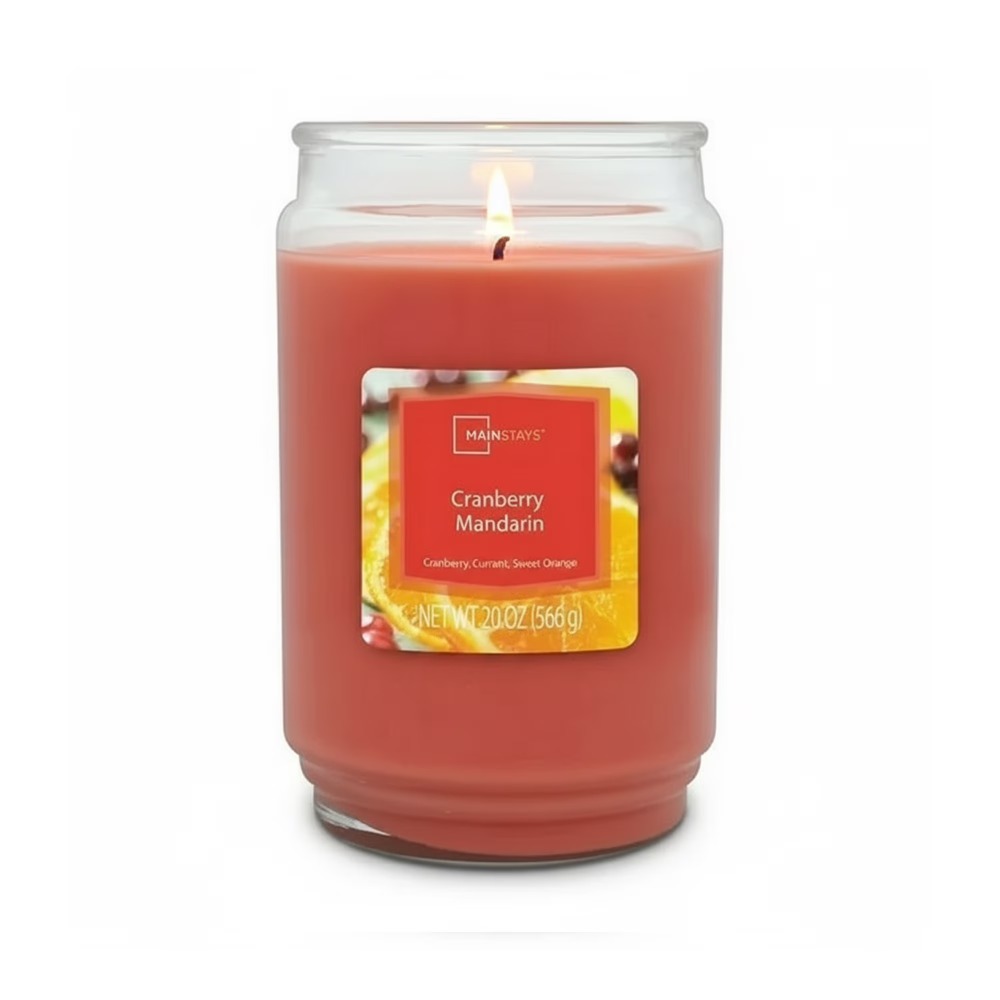 Home Fragrance Scented Candle - Cranberry Mandarin Scented Candle Large 20oz