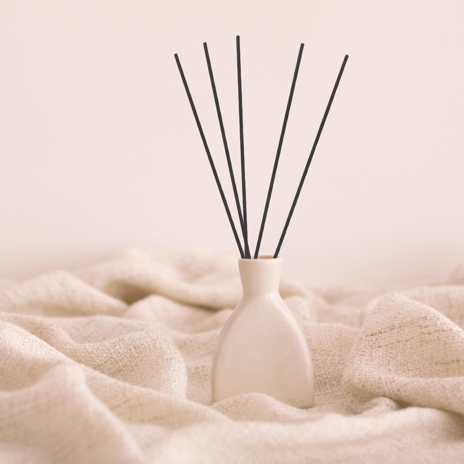 Home Fragrance Essential Oils - 100Pcs Fibre Reed Diffuser Sticks Black