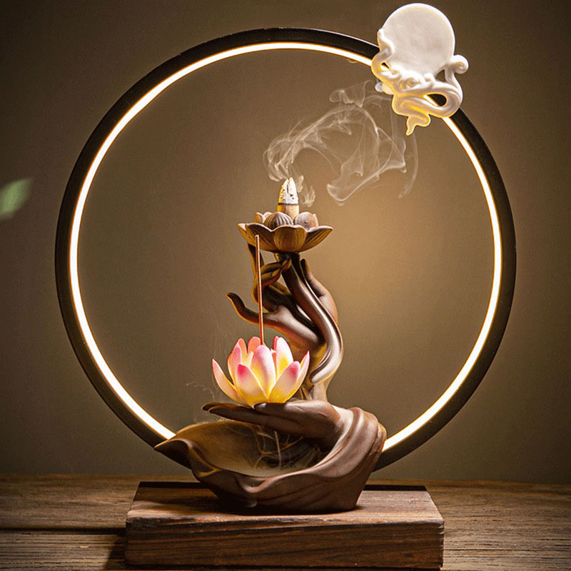 Home Fragrance Bergamot - Lotus Reflux Incense Stove Base -