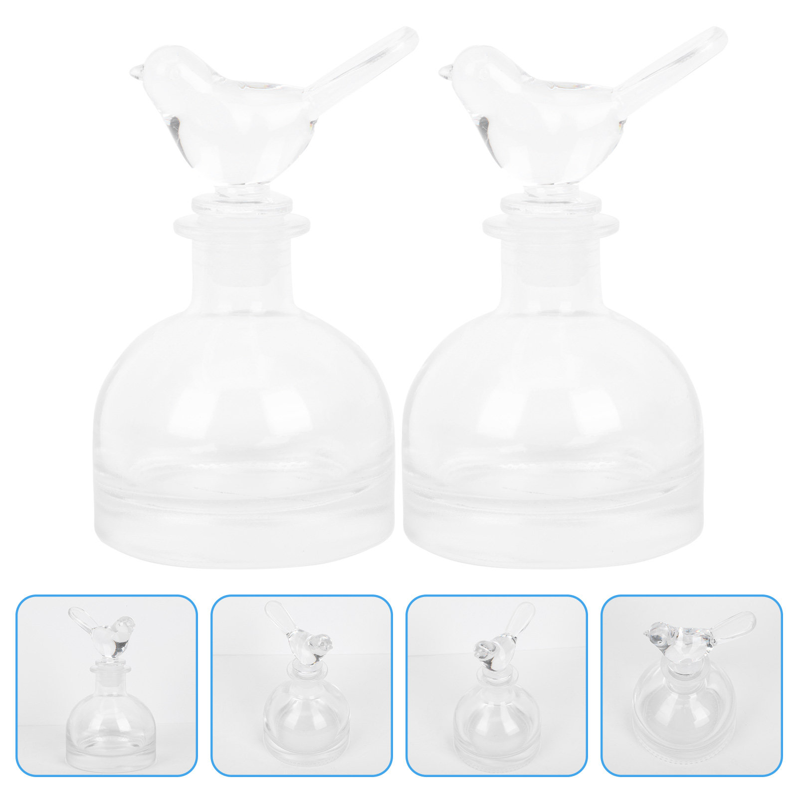 2Pcs Glass Perfume Bottles Pre - огляд і ціна Home Fragrance Usa