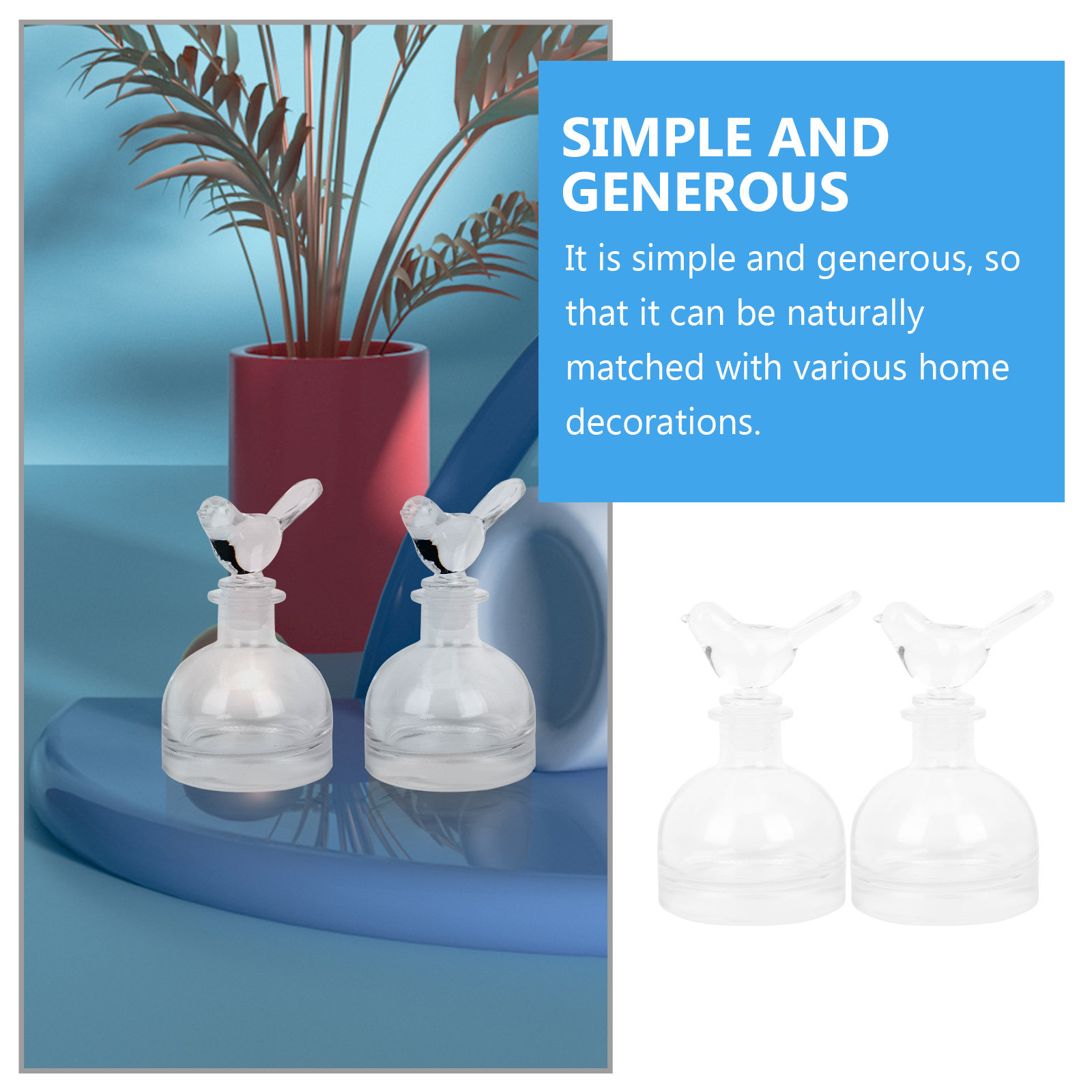 2Pcs Glass Perfume Bottles Pre - огляд і ціна Home Fragrance Usa