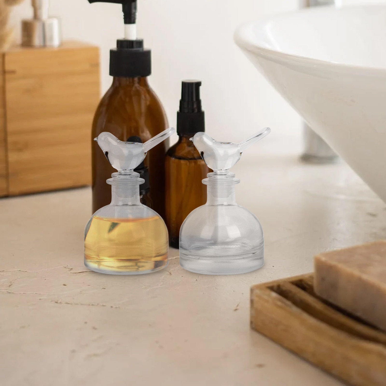 2Pcs Glass Perfume Bottles Pre - огляд і ціна Home Fragrance Usa