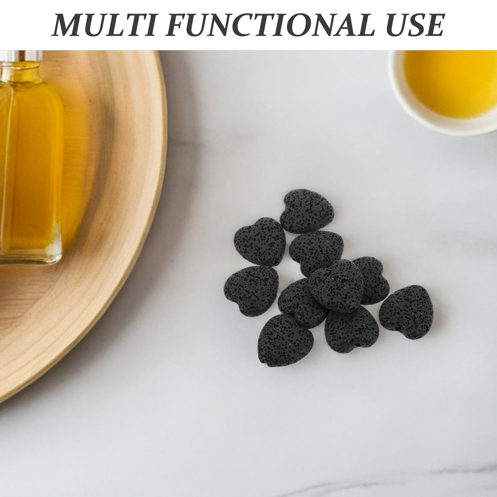 20Pcs Heart Volcanic Lava Rock - огляд і ціна Home Fragrance Essential Oils