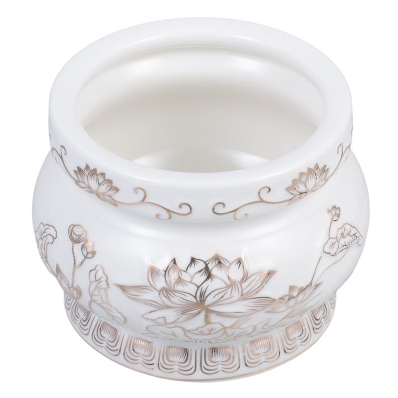 White Ceramic Incense Burner C - огляд і ціна Home Fragrance White Lotus