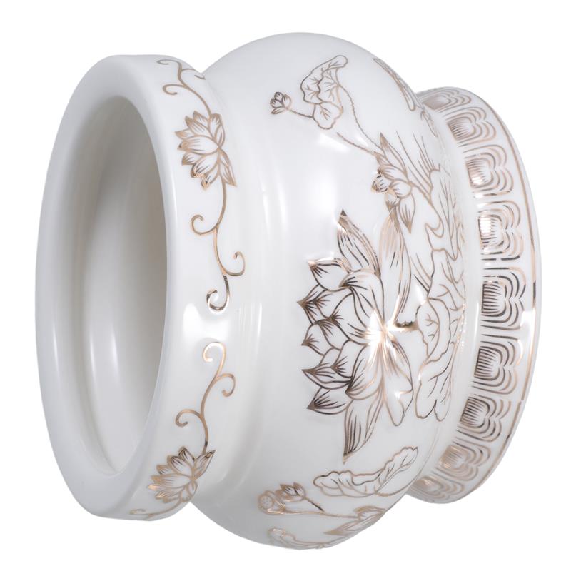 White Ceramic Incense Burner C - огляд і ціна Home Fragrance White Lotus