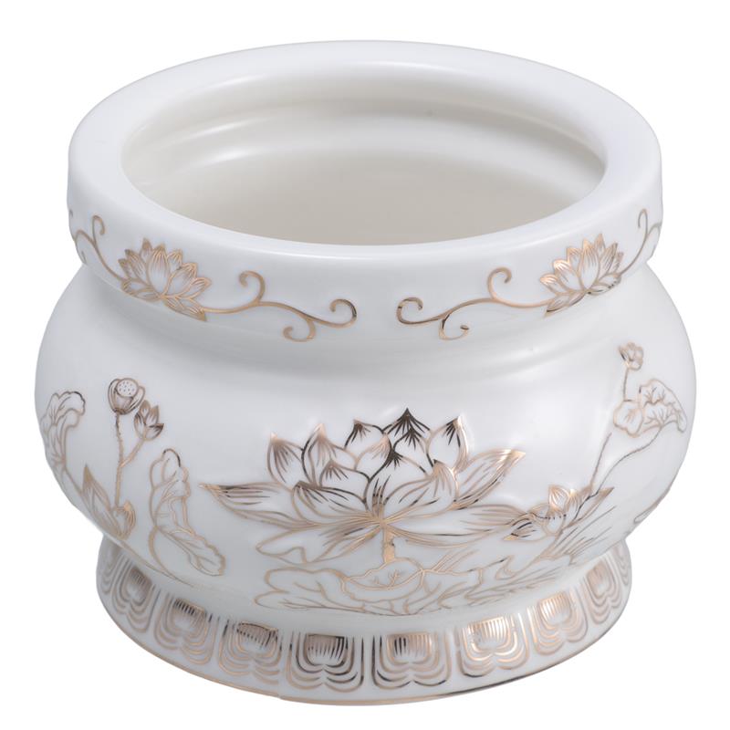 White Ceramic Incense Burner C - огляд і ціна Home Fragrance White Lotus