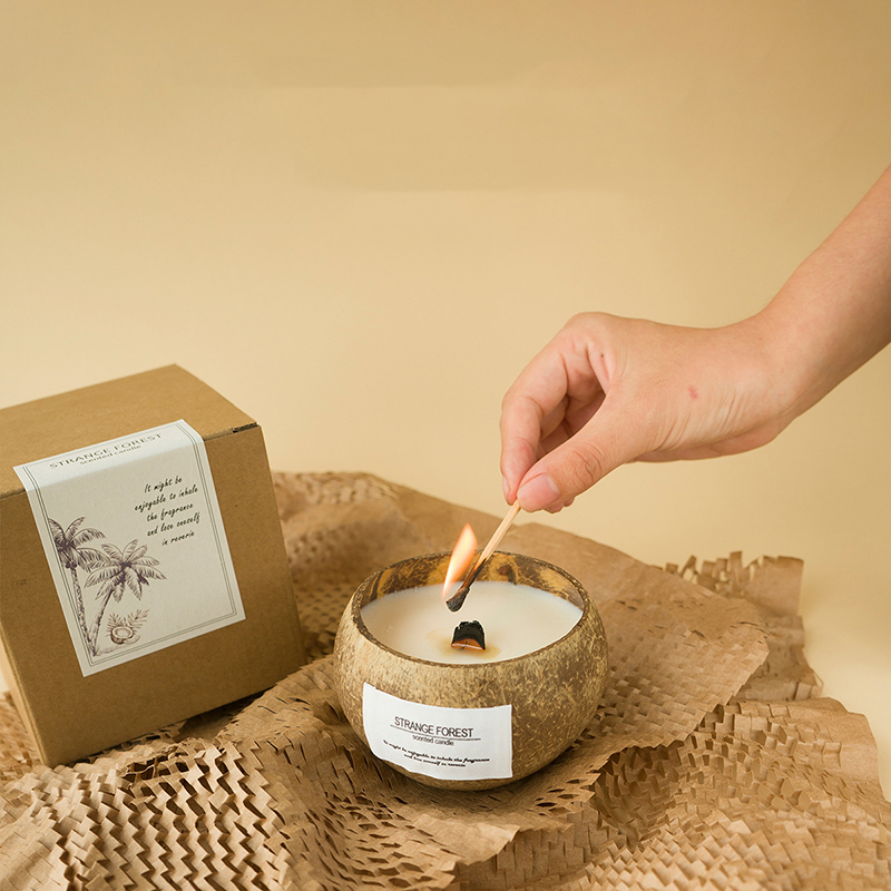 Coconut Shell Aromatherapy Can - огляд і ціна Home Fragrance Scented Candle